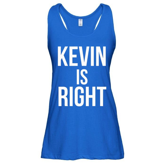 Kevin Is Right Funny Jokes Ladies Essential Flowy Tank