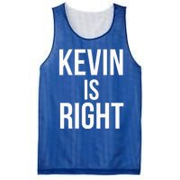 Kevin Is Right Funny Jokes Mesh Reversible Basketball Jersey Tank