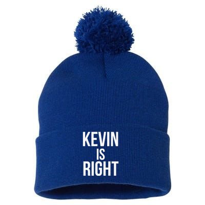 Kevin Is Right Funny Jokes Pom Pom 12in Knit Beanie