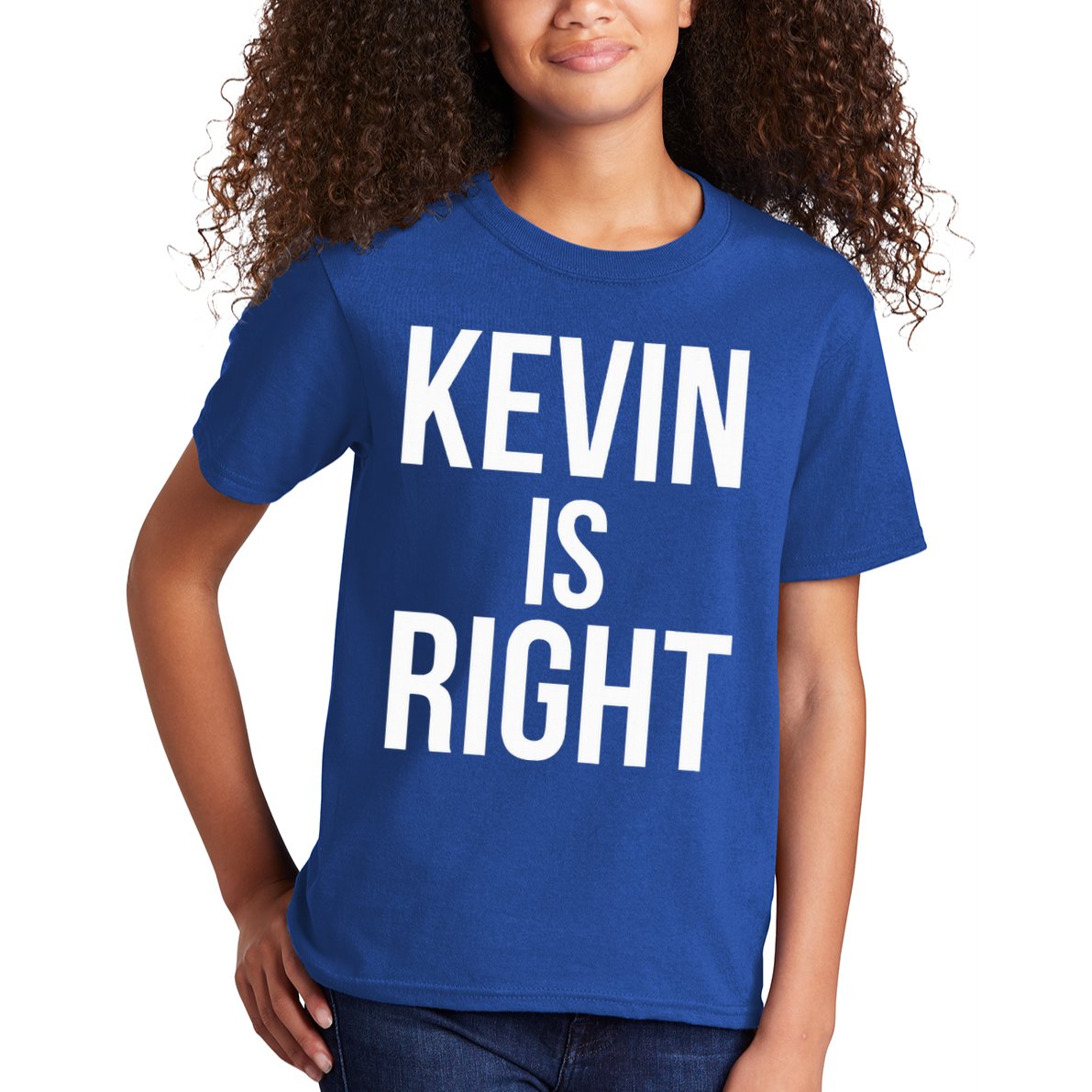 Kevin Is Right Funny Jokes Kids T-Shirt