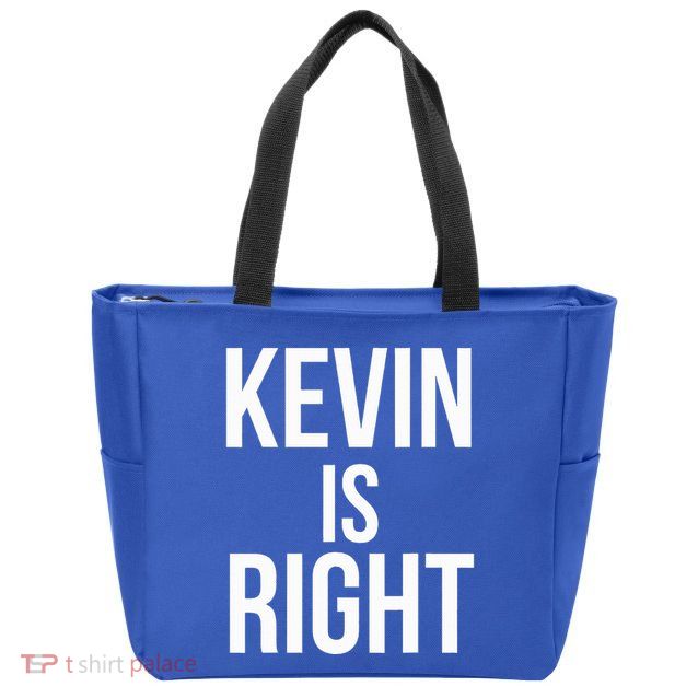 Kevin Is Right Funny Jokes Zip Tote Bag