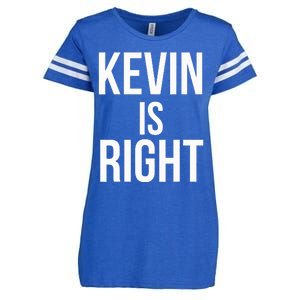 Kevin Is Right Funny Jokes Enza Ladies Jersey Football T-Shirt