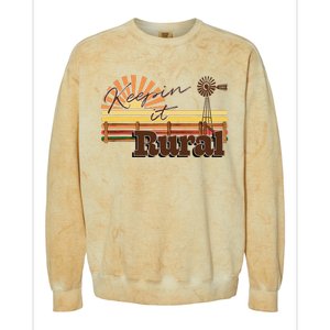 Keeping it Rural - agriculture farming Colorblast Crewneck Sweatshirt