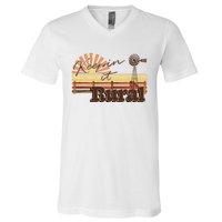 Keeping it Rural - agriculture farming V-Neck T-Shirt