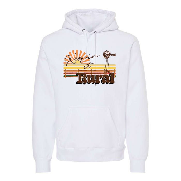 Keeping it Rural - agriculture farming Premium Hoodie