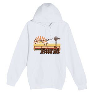 Keeping it Rural - agriculture farming Premium Pullover Hoodie