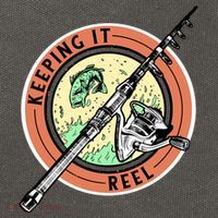 Keeping It Reel Fishing Cotton Canvas Backpack