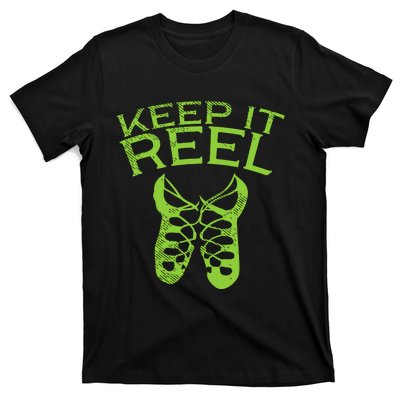 Keep It Reel Irish Dance St Patricks Day Ceili Dancer Girl T-Shirt