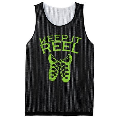 Keep It Reel Irish Dance St Patricks Day Ceili Dancer Girl Mesh Reversible Basketball Jersey Tank