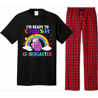 Kids Im Ready To Crush Kindergarten Unicorn Back To School Pajama Set