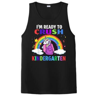 Kids Im Ready To Crush Kindergarten Unicorn Back To School PosiCharge Competitor Tank