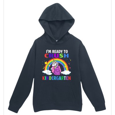 Kids Im Ready To Crush Kindergarten Unicorn Back To School Urban Pullover Hoodie