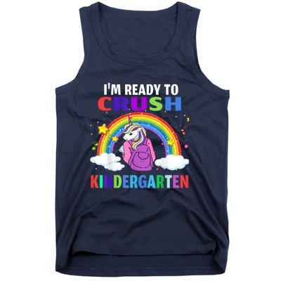 Kids Im Ready To Crush Kindergarten Unicorn Back To School Tank Top