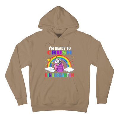 Kids Im Ready To Crush Kindergarten Unicorn Back To School Hoodie