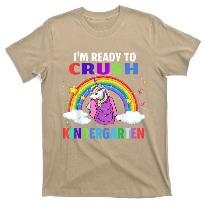 Kids Im Ready To Crush Kindergarten Unicorn Back To School T-Shirt