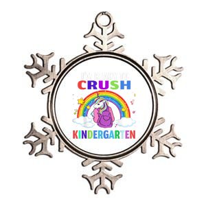 Kids Im Ready To Crush Kindergarten Unicorn Back To School Metallic Star Ornament