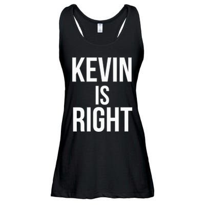 Kevin Is Right Funny Jokes Sarcastic Ladies Essential Flowy Tank