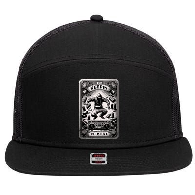 Keepin It Real 7 Panel Mesh Trucker Snapback Hat