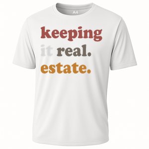 Keeping It Real Estate Realtor Real Estate Agent Cooling Performance Crew T-Shirt