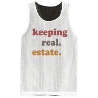 Keeping It Real Estate Realtor Real Estate Agent Mesh Reversible Basketball Jersey Tank