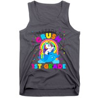 Kids Im Ready To Crush 1st Grade Unicorn Back To School Girl Tank Top