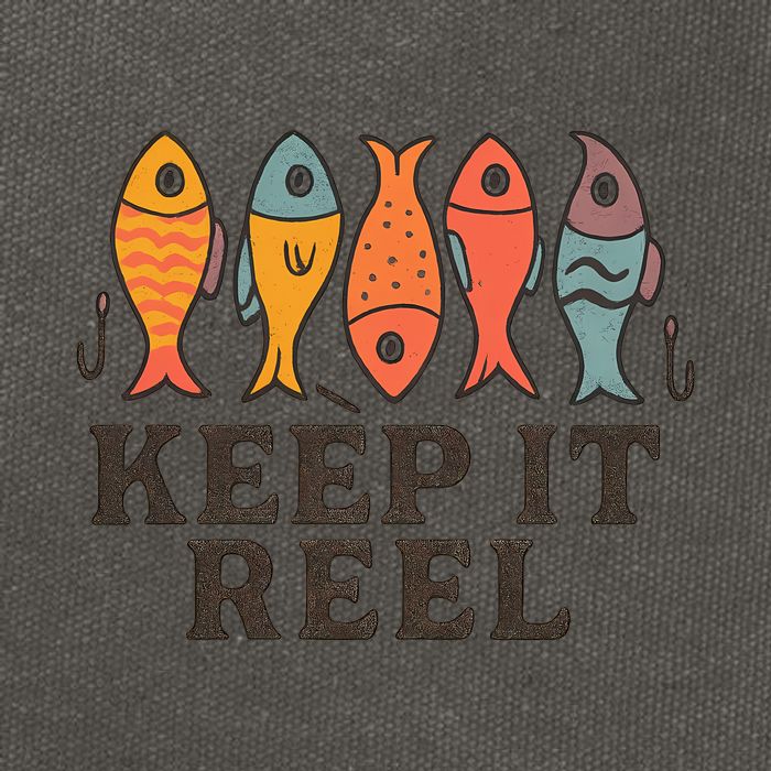 Keep It Reel Cotton Canvas Backpack