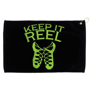 Keep It Reel Irish Dance St Patricks Day Ceili Dancer Girl Grommeted Golf Towel