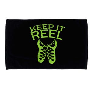 Keep It Reel Irish Dance St Patricks Day Ceili Dancer Girl Microfiber Hand Towel