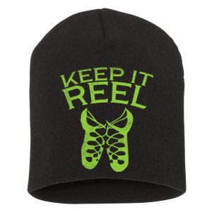 Keep It Reel Irish Dance St Patricks Day Ceili Dancer Girl Short Acrylic Beanie