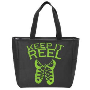 Keep It Reel Irish Dance St Patricks Day Ceili Dancer Girl Zip Tote Bag