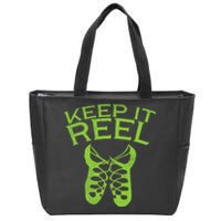 Keep It Reel Irish Dance St Patricks Day Ceili Dancer Girl Zip Tote Bag