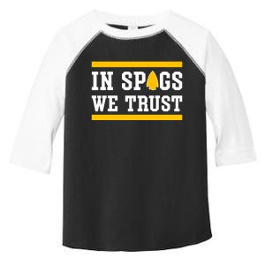 Kc In Spags We Trust Toddler Fine Jersey T-Shirt