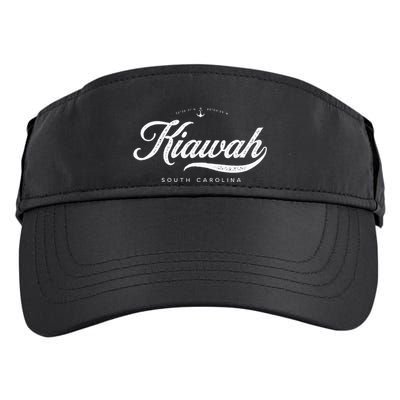 Kiawah Island South Carolina Vintage Retro Adult Drive Performance Visor