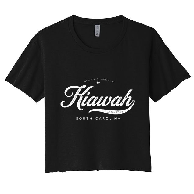 Kiawah Island South Carolina Vintage Retro Crop Top