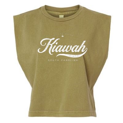 Kiawah Island South Carolina Vintage Retro Garment-Dyed Women's Muscle Tee