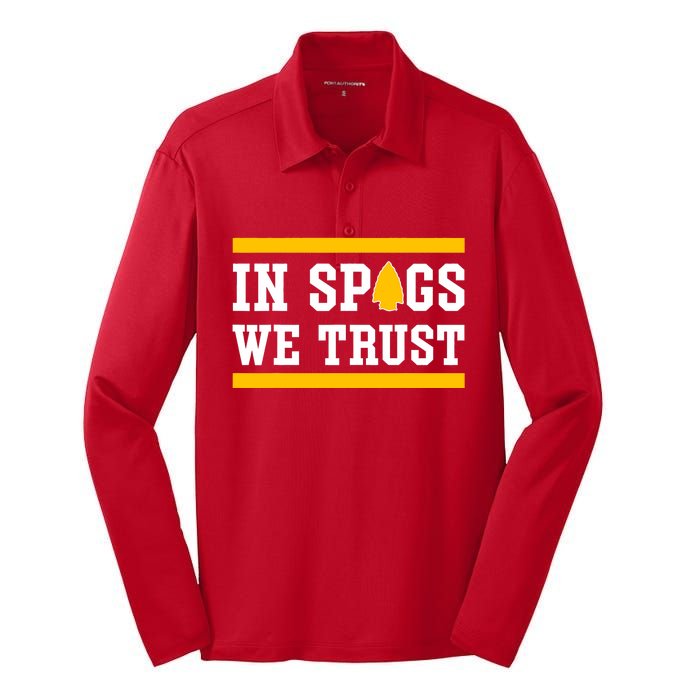 Kc In Spags We Trust Silk Touch Performance Long Sleeve Polo