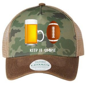 Keep It Simple Beer College Football Funny Common Legacy Tie Dye Trucker Hat