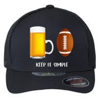 Keep It Simple Beer College Football Funny Common Flexfit Unipanel Trucker Cap