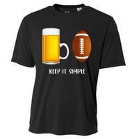 Keep It Simple Beer College Football Funny Common Cooling Performance Crew T-Shirt