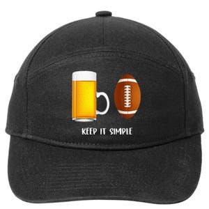 Keep It Simple Beer College Football Funny Common 7-Panel Snapback Hat