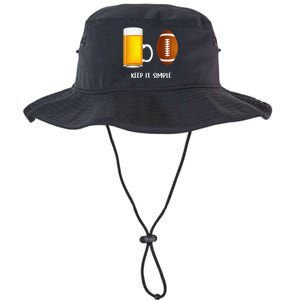 Keep It Simple Beer College Football Funny Common Legacy Cool Fit Booney Bucket Hat