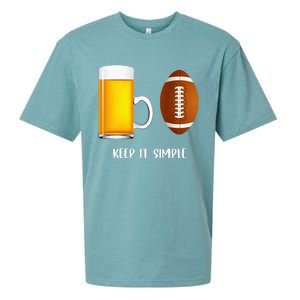 Keep It Simple Beer College Football Funny Common Sueded Cloud Jersey T-Shirt