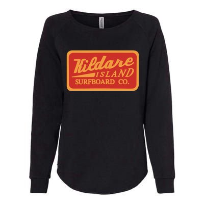 Kildare Island Surf Funny Kildare Island Surfboard Womens California Wash Sweatshirt