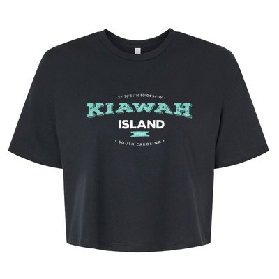 Kiawah Island South Carolina Bella+Canvas Jersey Crop Tee