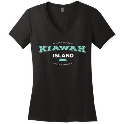 Kiawah Island South Carolina Women's V-Neck T-Shirt