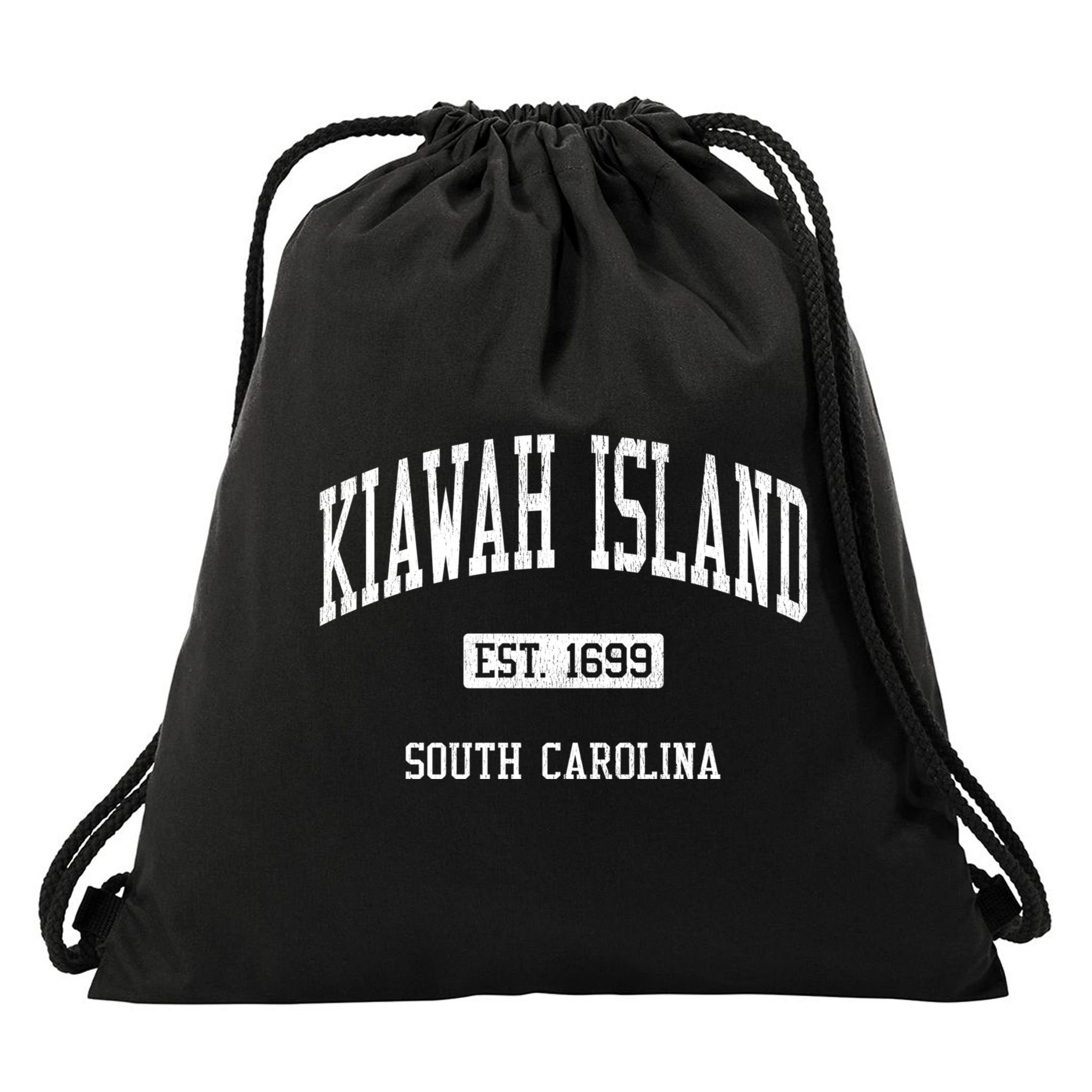 Kiawah Island South Carolina Sc Js04 Vintage Athletic Sports Drawstring Bag