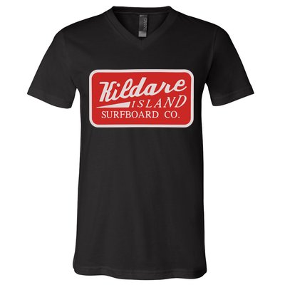 Kildare Island Surfboard V-Neck T-Shirt