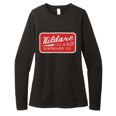 Kildare Island Surfboard Womens CVC Long Sleeve Shirt