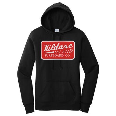 Kildare Island Surfboard Women's Pullover Hoodie