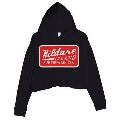 Kildare Island Surfboard Crop Fleece Hoodie